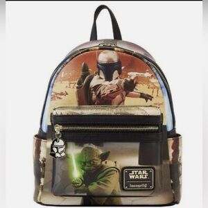 Loungefly Star Wars Backpack - Black, Green, Brown